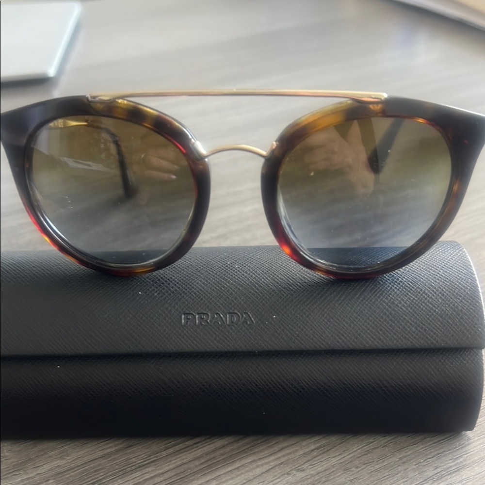 Prada SPR23S 52 22 2AU-6S1 140 3N Tortoise Shell Sunglasses - Picture 4 of 8